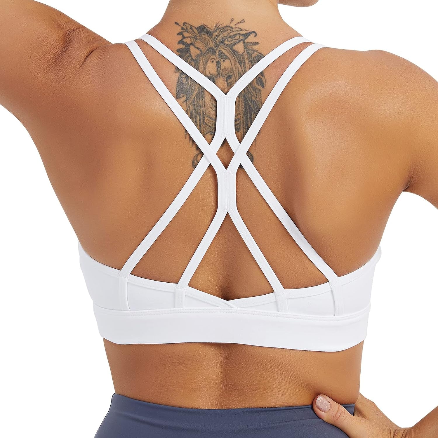 Capri- Yoga Sports Bra - White – Wayfit